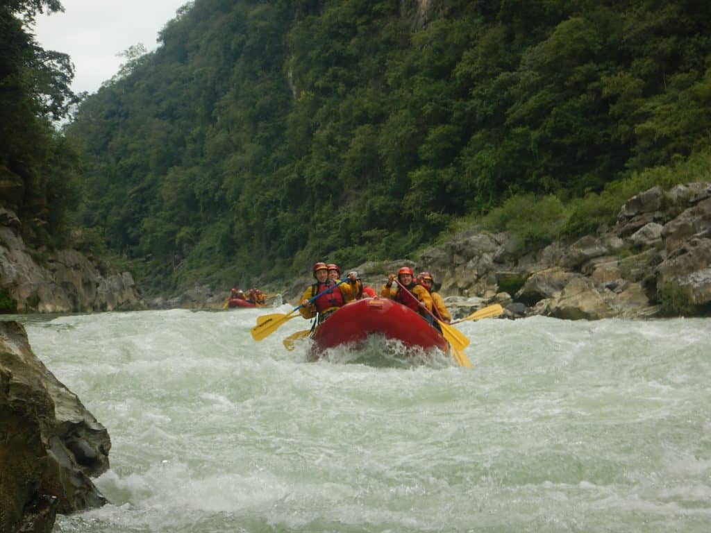 Adventure destinations in north America White Water Rafting in Pausitano Mexico