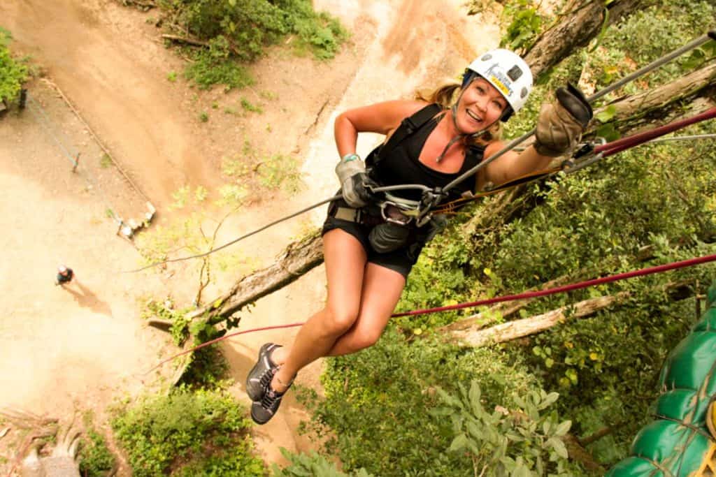 Zip lining with Vallarta Adventures