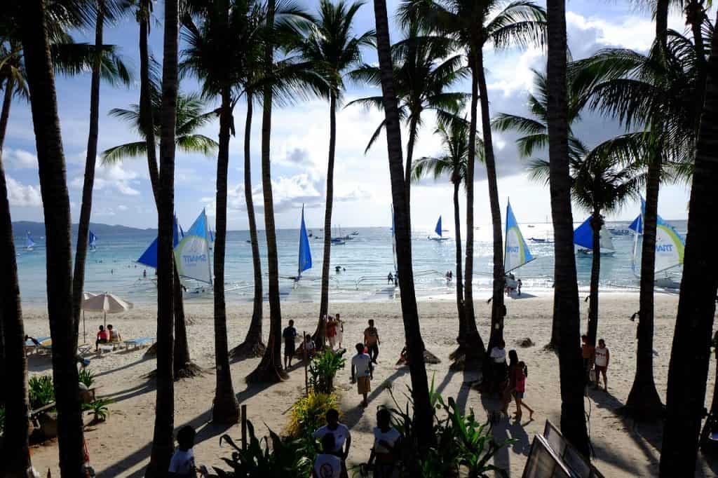 White Beach on Boracay Island, Philippines