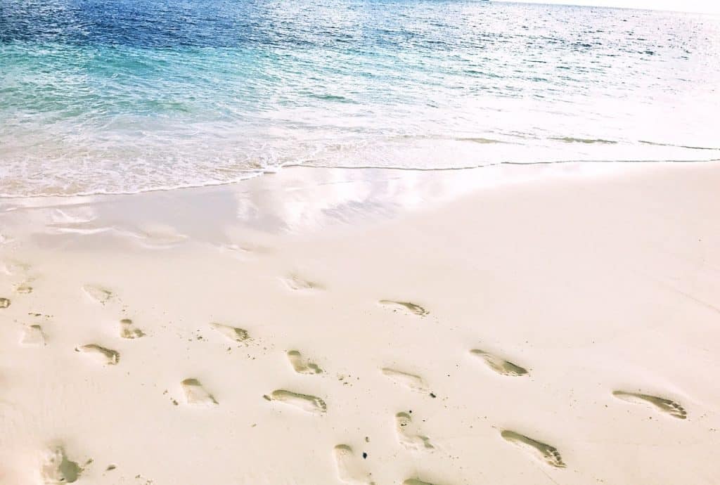 Footprints in the sand