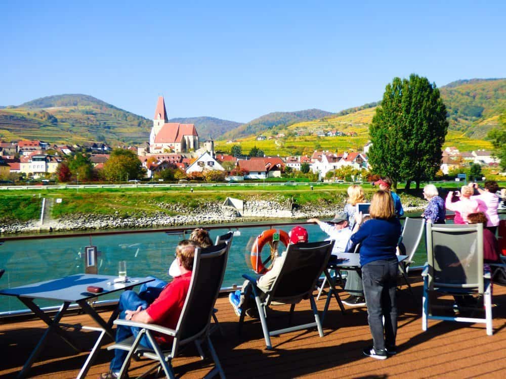 Deck of a Viking River Boat