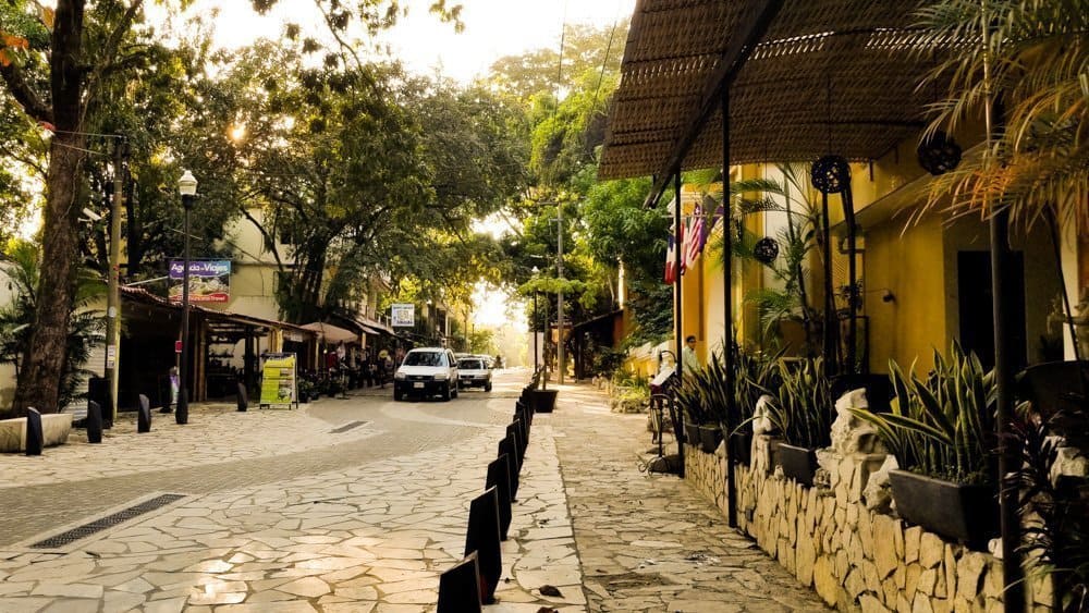 La Cañada street in Palenque Chiapas