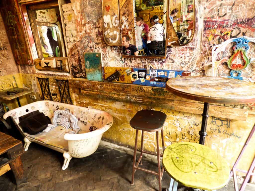 Unique things to do in Budapest: visit a ruin bar