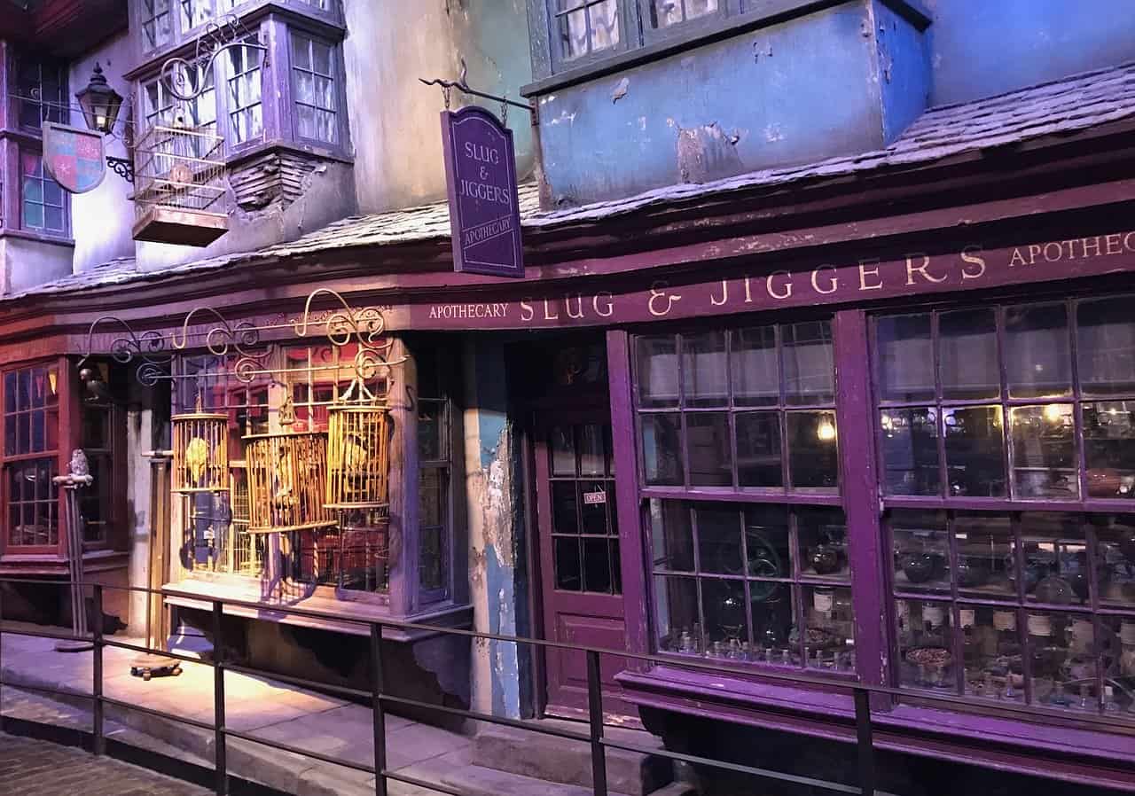 Harry Potter studio set of a street