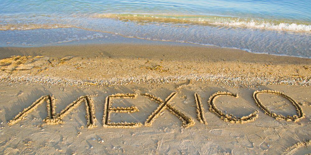 Mexico in the sand