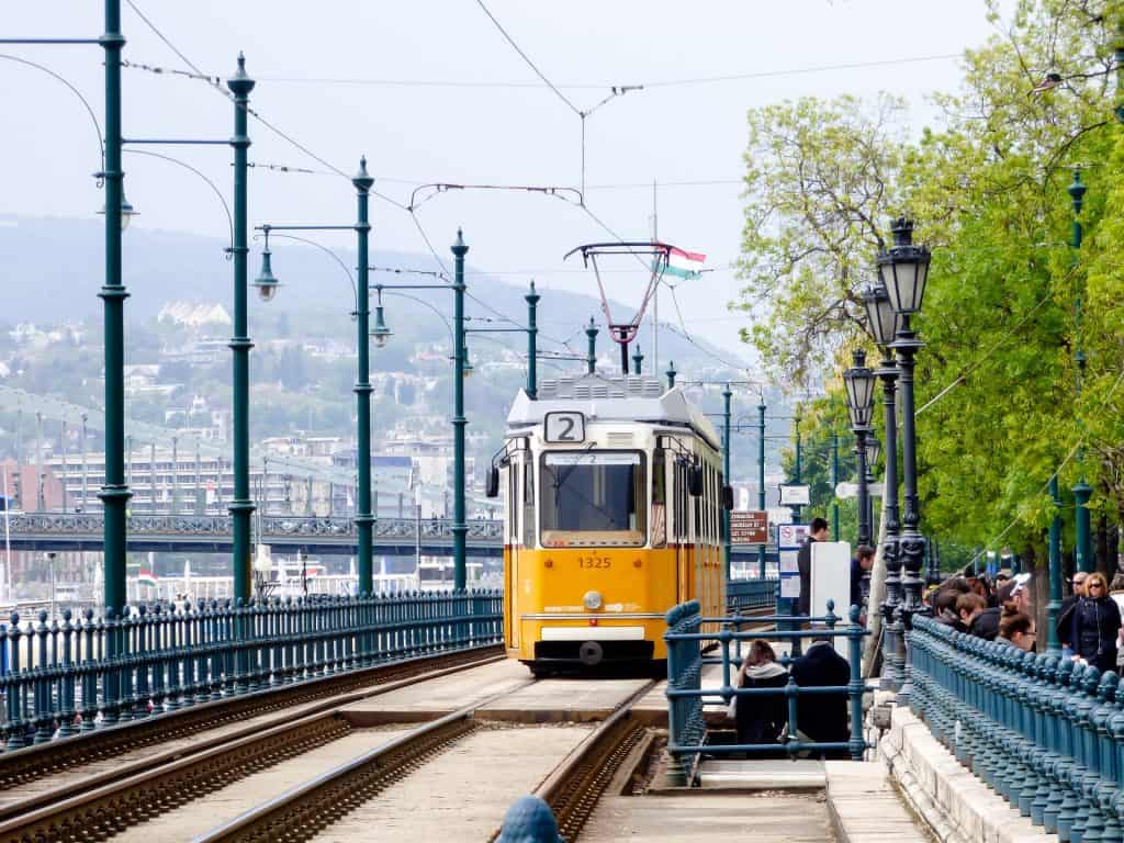 Tram 2 living in Budapest