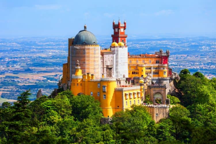 Colorful Pena Palace in Sintra