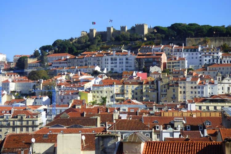 Sao Jorge Castle overlooks the city